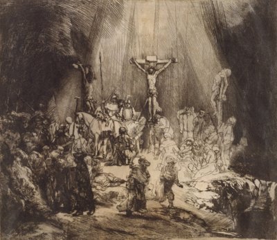 Christ Crucified Between the Two Thieves: The Three Crosses, 1653 by Rembrandt van Rijn